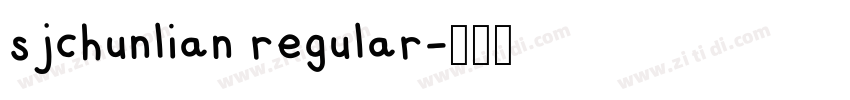 sjchunlian regular字体转换